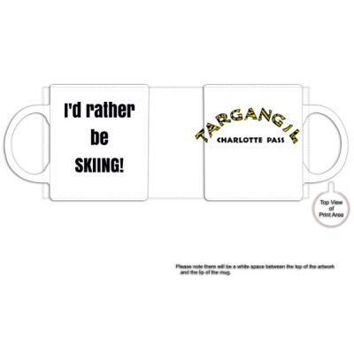 I'd rather be skiing mug Thumbnail